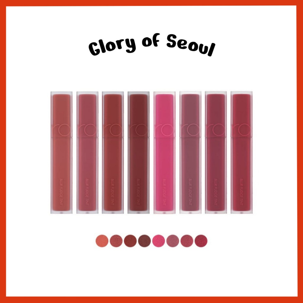 ROM&ND Blur Fudge Tint, (8 cores) |batom fosco |Peso leve |Tipo de creme |super estadia, 5g em Oferta na Shopee