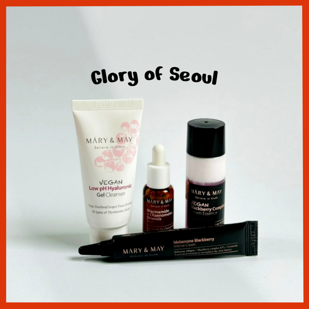 [MINI] MARY&MAY Conjunto de cuidados com a pele do BlackBerry Complex Vegan Blackberry em Oferta na Shopee