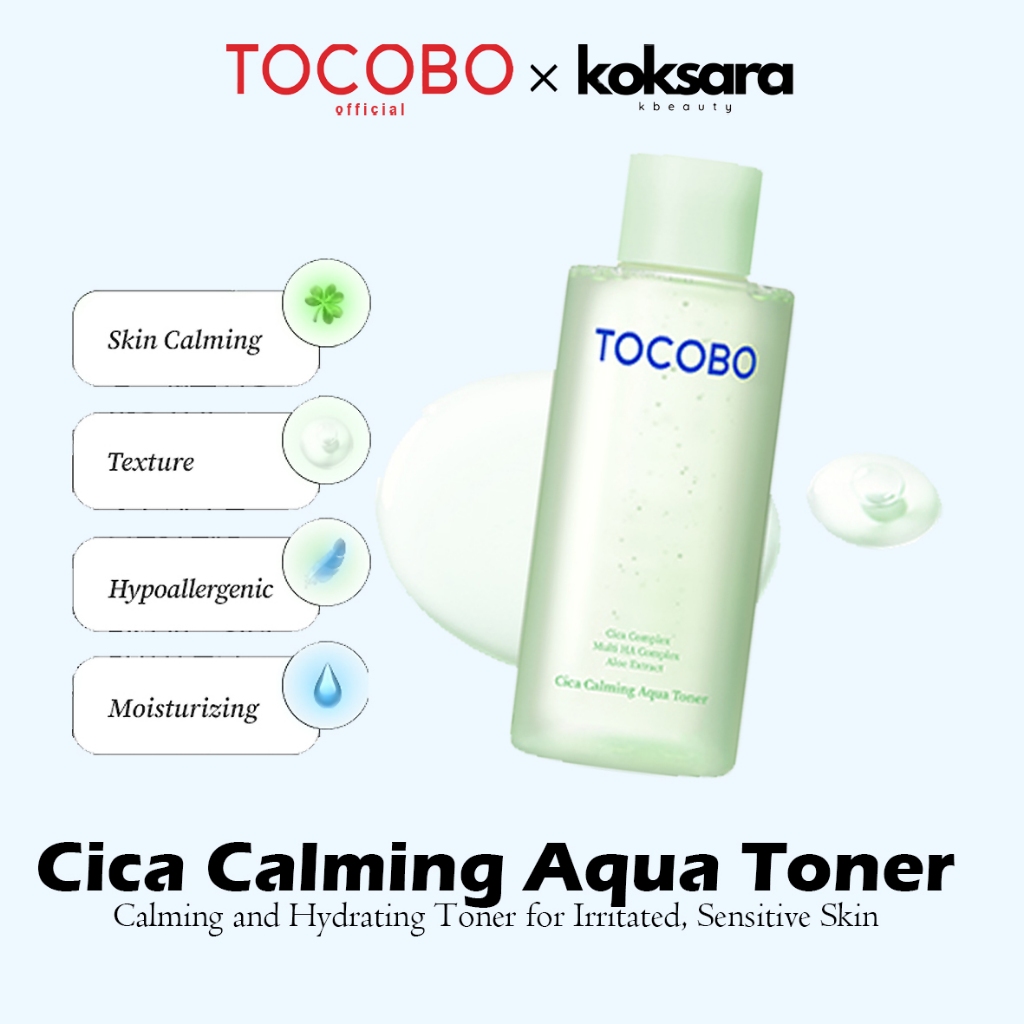 TOCOBO OFFICIAL cica calming aqua toner 200ml