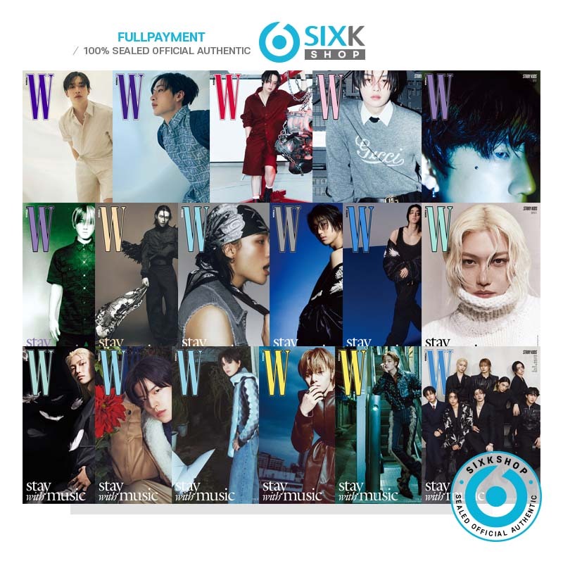 (English Trans.) W KOREA - STRAY KIDS  Cover [JUN 2024] em Oferta na Shopee