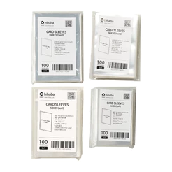 Hihaba Clear_Fit Card Sleeves Soft 100sheets 4types