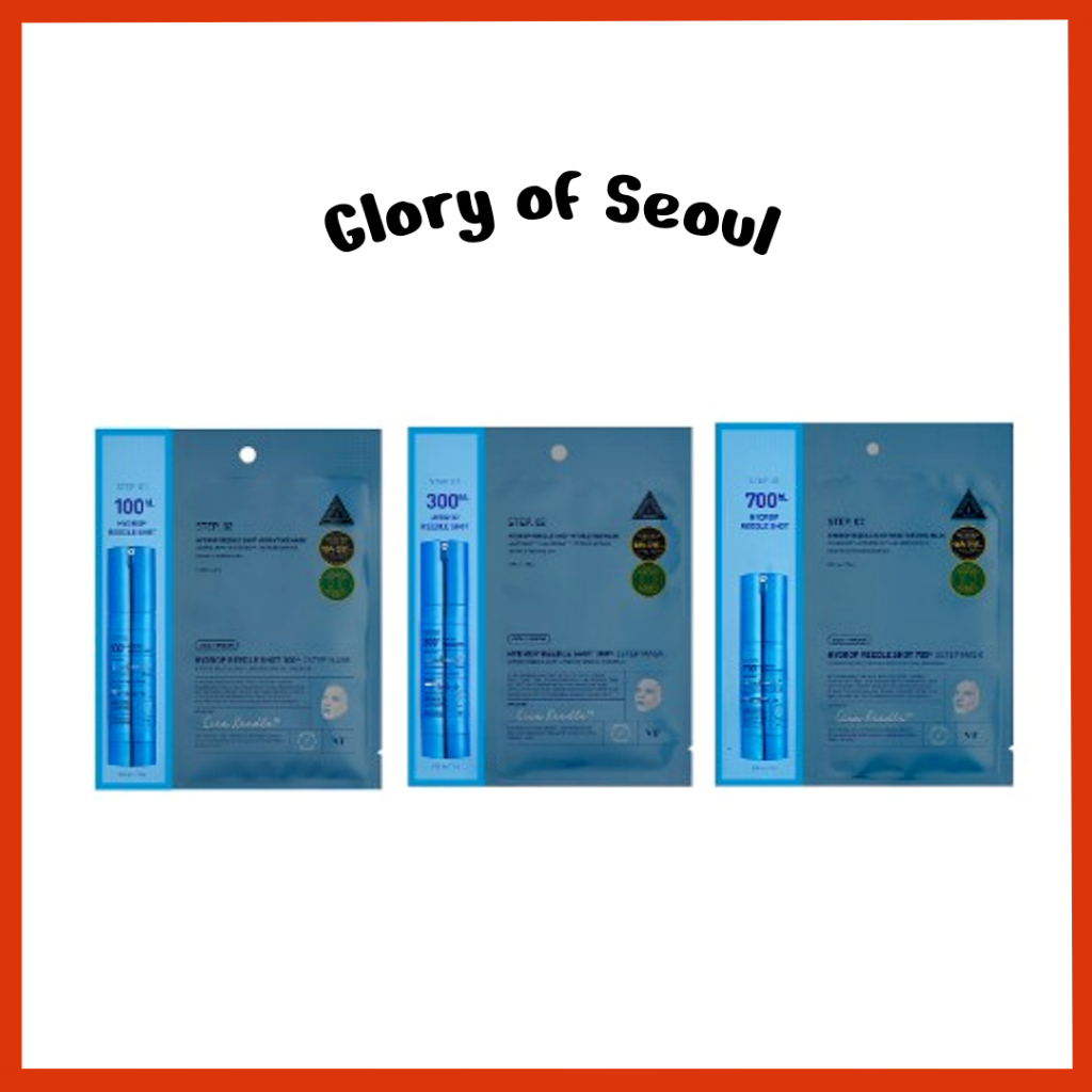 [Novo] VT Cosmetics Hydrep Reedle Shot Mask Sheet 3type (100/300/700 HL) em Oferta na Shopee