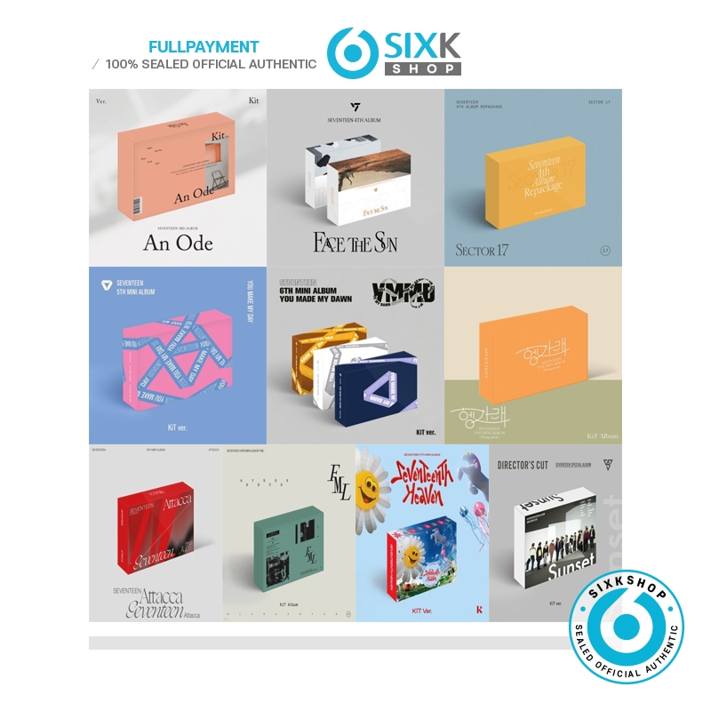 [RENEWAL_KIT ver] SEVENTEEN ALBUM COLLECTION em Oferta na Shopee