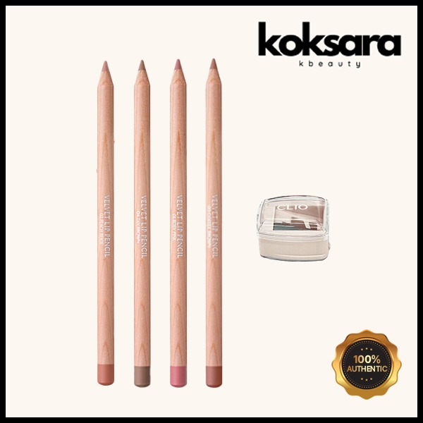 clio velvet lip pencil special set 4colors 1.45g