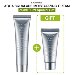 🇰🇷[S.NATURE] Aqua Squalan Moisturizing Cream Special Set 60ml + 30ml, Conjunto Especial Aqua Squalan Creme Hidratante 60ml + 30ml I Korea Olive Young Cosmetics