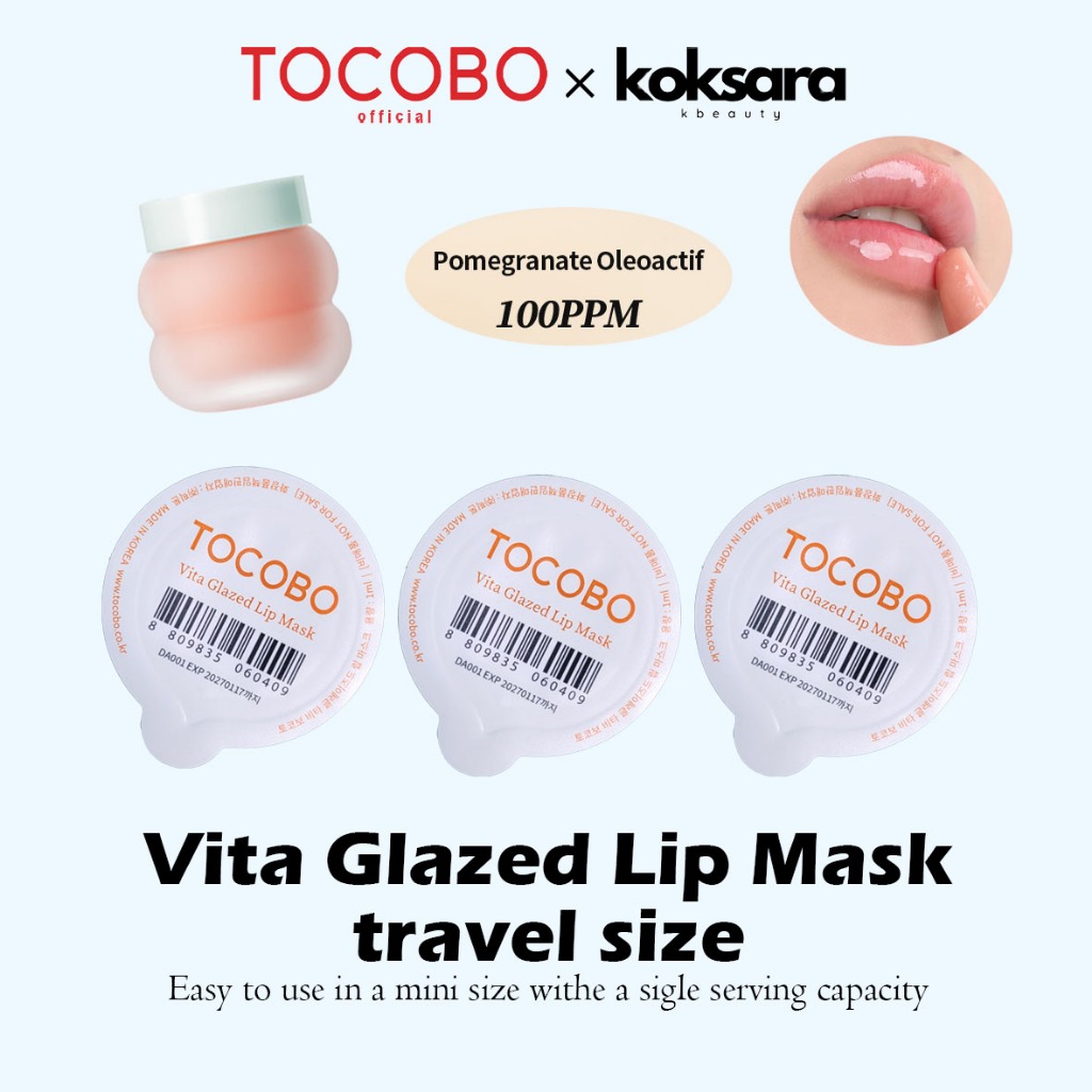 TOCOBO OFFICIAL vita glazed lip mask mini 1pc - Beauty
