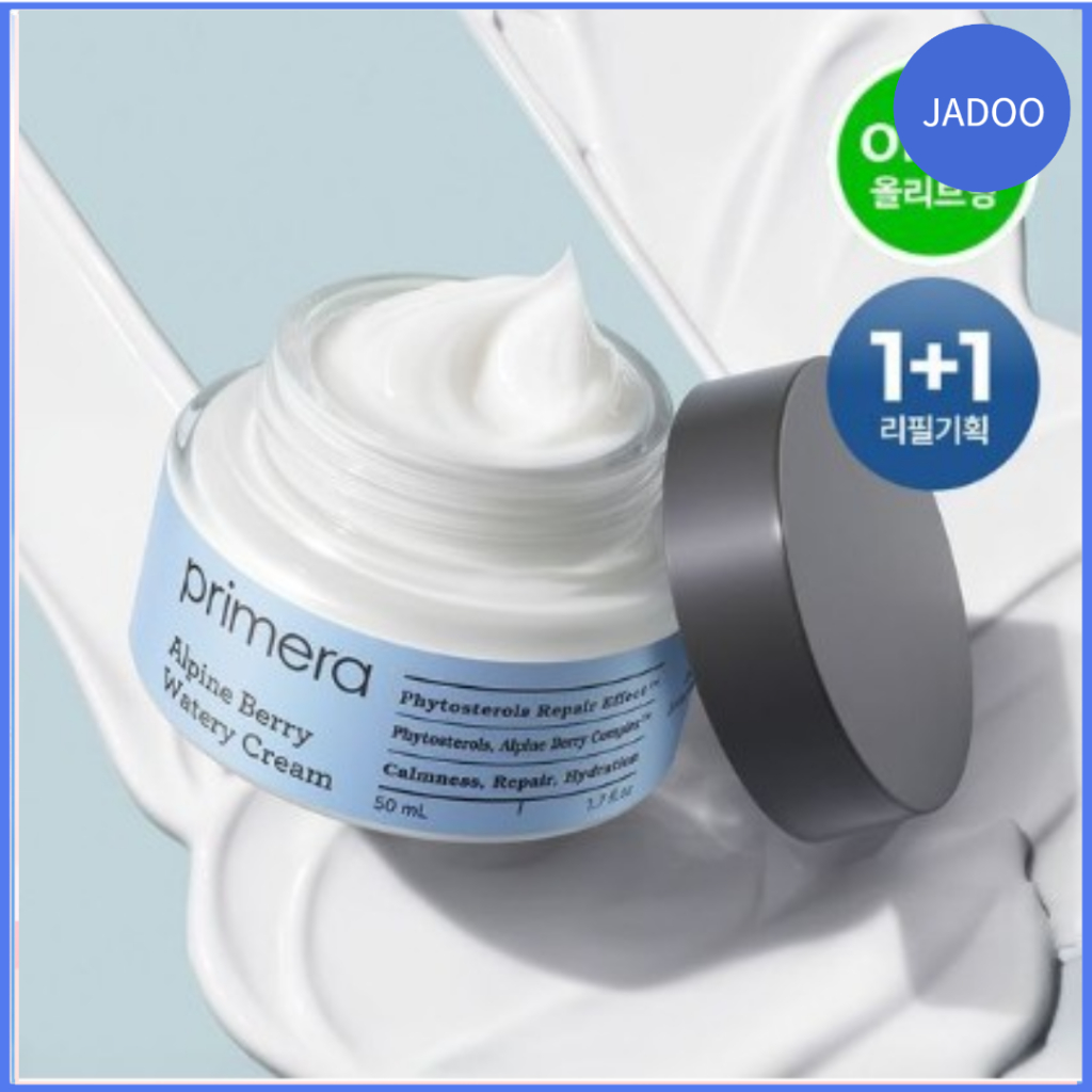 [1 + 1] Creme Aquoso Primera Alpine Berry – Edição Recarga (50mL + 50mL)