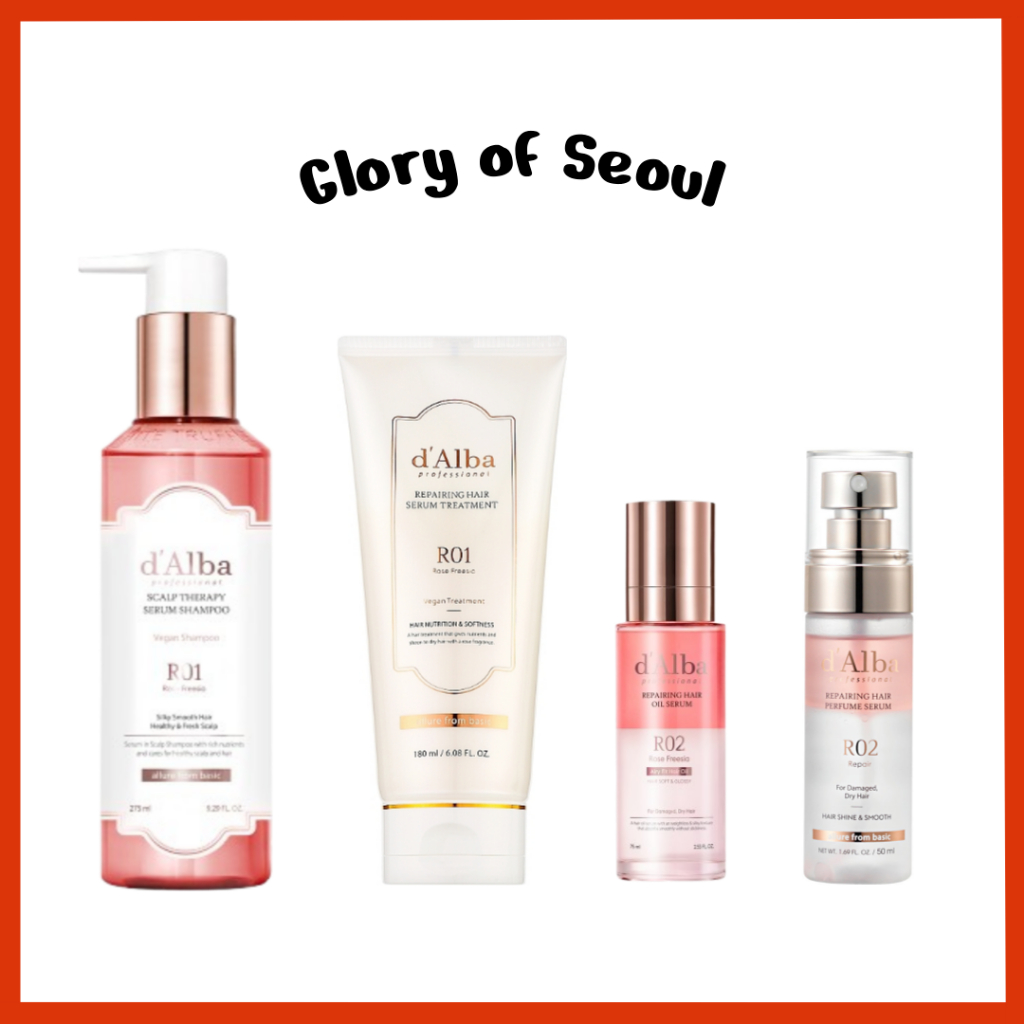 [New] D'ALBA Professional Vegan Hair Shampoo, Hair Serum Treatment, Hair Oil Serum, Hair Perfume Serum (4 Options) em Oferta na Shopee