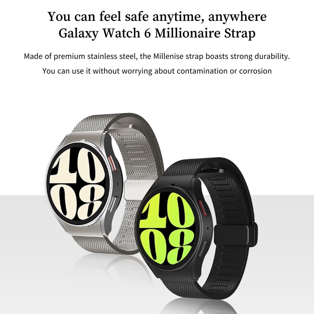Relógio Galaxy Watch 640 mm Milenise Strap Samsung Smart Pulseira De Metal