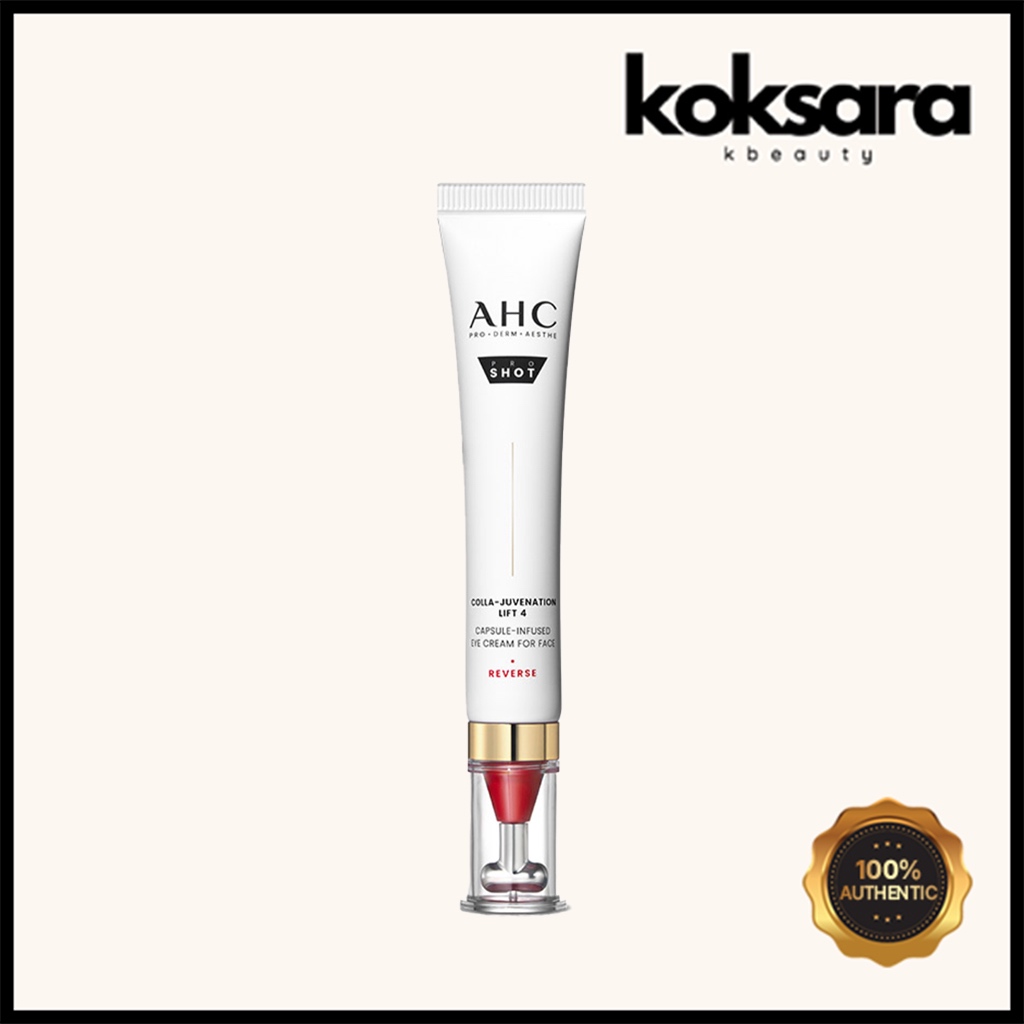 ahc pro shot colla-juvenation lift 4 capsule-infused eye cream for face 30ml
