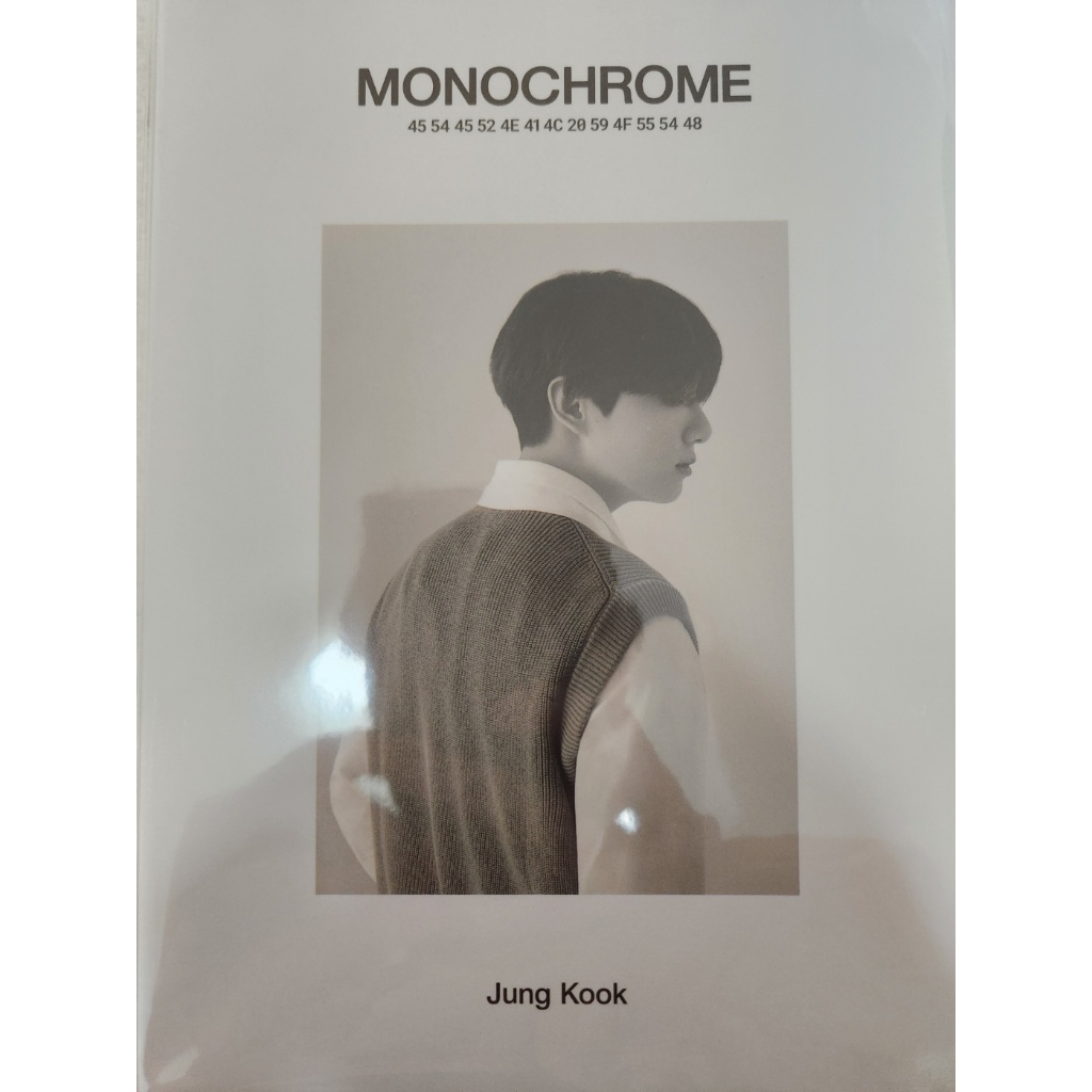 À Mão) BTS POP-UP : MONOCHROME Livro Oficial Do Carro Postal JK