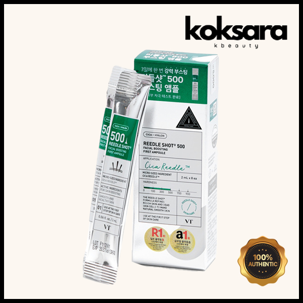 Vt Cosmetics Reedle Shot 500 Facial Boosting First Ampoule 2ml 8ea em Oferta na Shopee