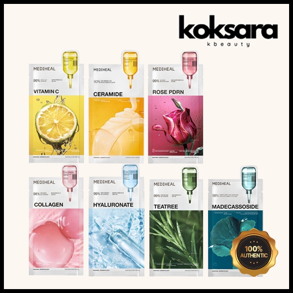 Mediheal Essential Mask Pack 1 Sheets High-Function 7 Types - Beauty