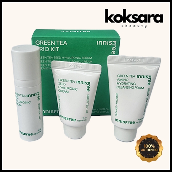 innisfree green tea 3 kit