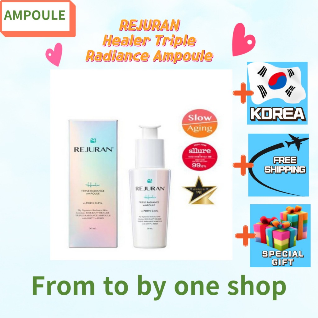 REJURAN Healer Triple Radiance Ampoule-Soro De Hidratação Para Reparo E Brilho Da Pele-30ml
