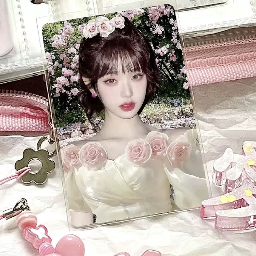 De 3 Polegadas jang wonyoung-IVE Group Merch , Estilo Princesa Com Embalagem De Presente , Photocard