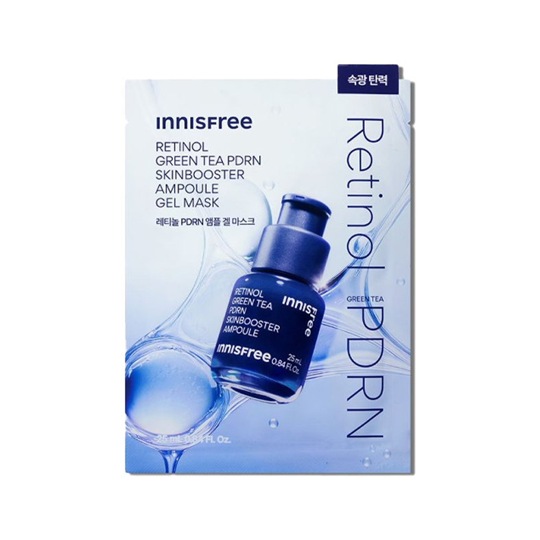 Innisfree Retinol Green Tea PDRN Skin Booster Ampoule Gel Mask 25ml 1ea em Oferta na Shopee