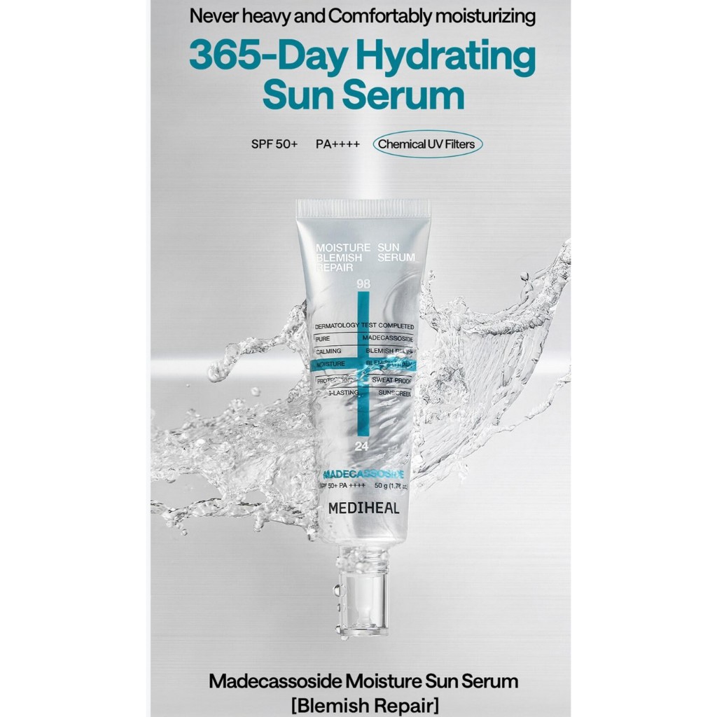 Detalhes do Mediheal MadecassOSide Hidsure Sun Serum Reparo, |SPF50+PA ++++, 50g