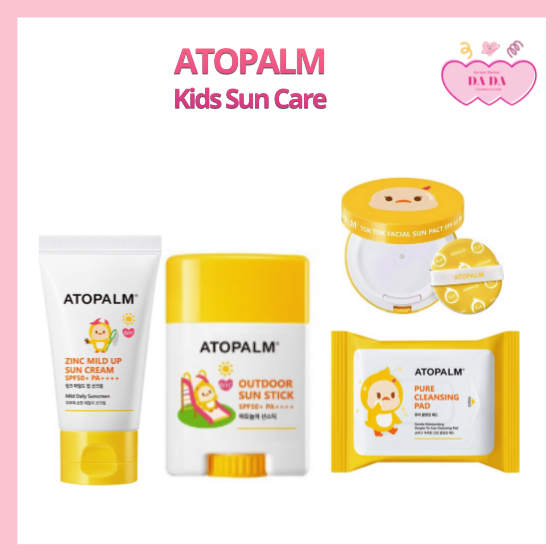 [ATOPALM] Coleção De Cuidados Solares Infantis Creme Solar/Leite Pato Loção Almofada De Limpeza