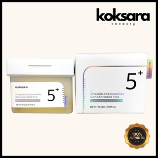 numbuzin no.5 vitamin-niacinamide concentrated pad 180ml em Oferta na Shopee