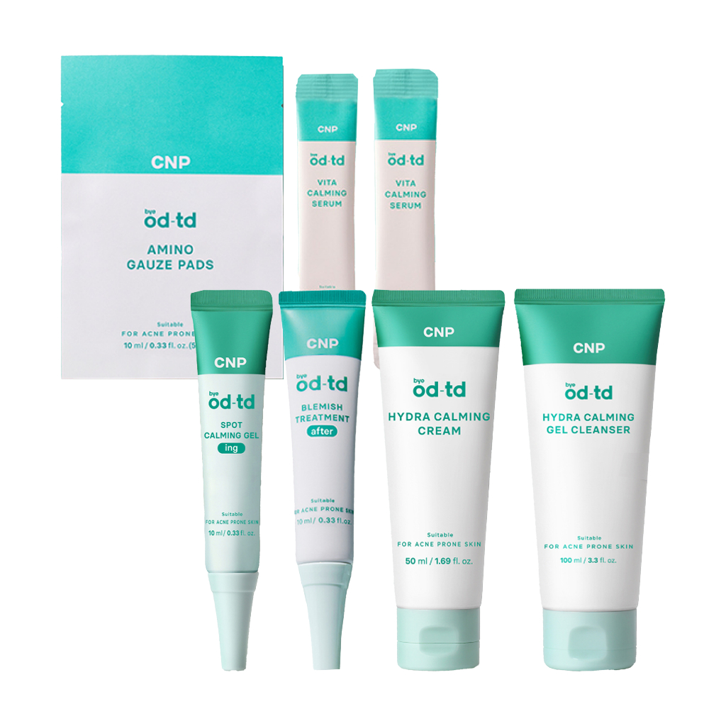 Cnp Bye Od-Td 6types (Pads, Serum, Gel, Treatment, Cream, Cleanser) em Oferta na Shopee