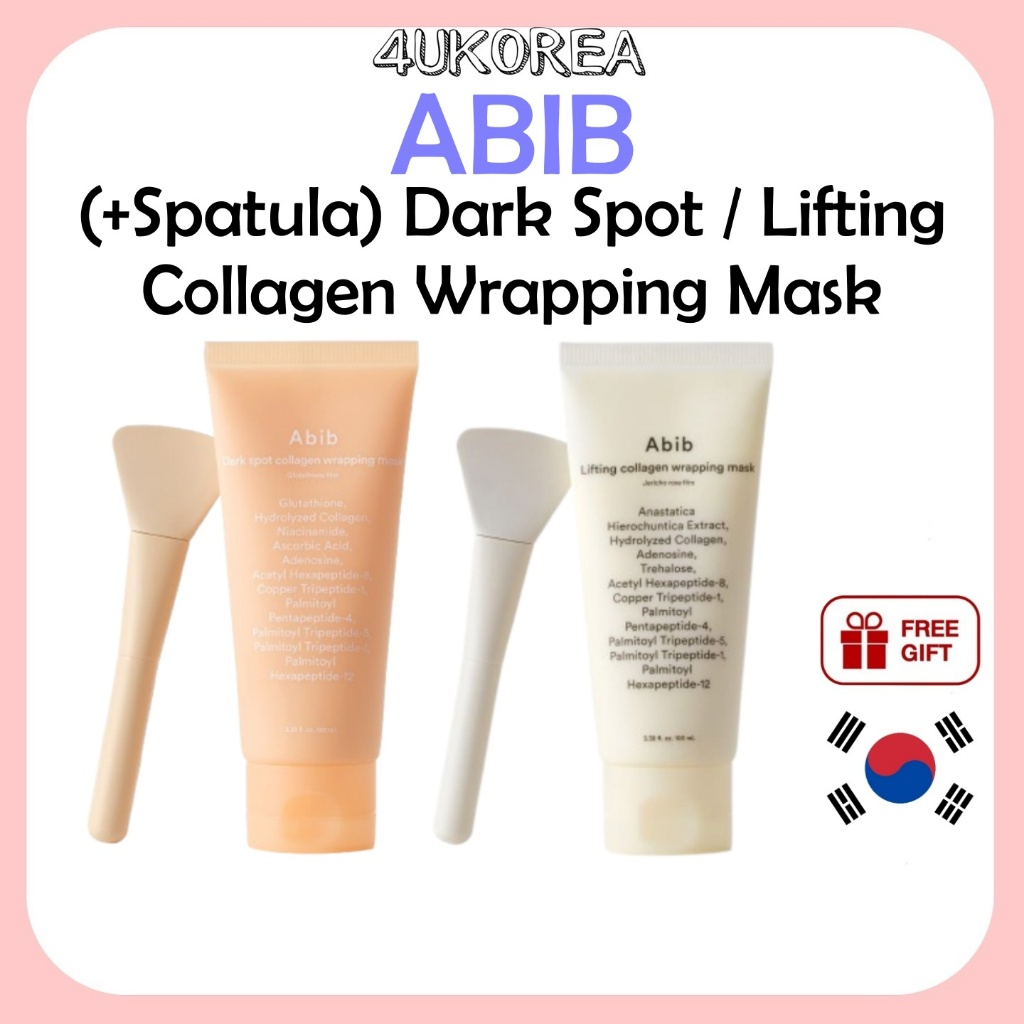 (+ Espátula) Máscara De Embrulho De Colágeno ABIB Dark Spot/Lifting 100ml-Filme De Glutationa Ou Jericho Rose/K-BEAUTY