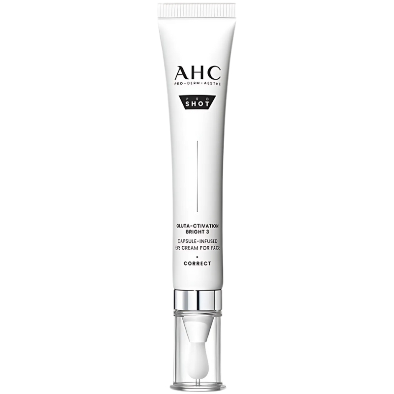 AHC Pro Shot Gluta-Ctivation Bright 3 Cápsulas Creme Para Os Olhos Com Infusão Rosto 1.01 fl.oz/30ml