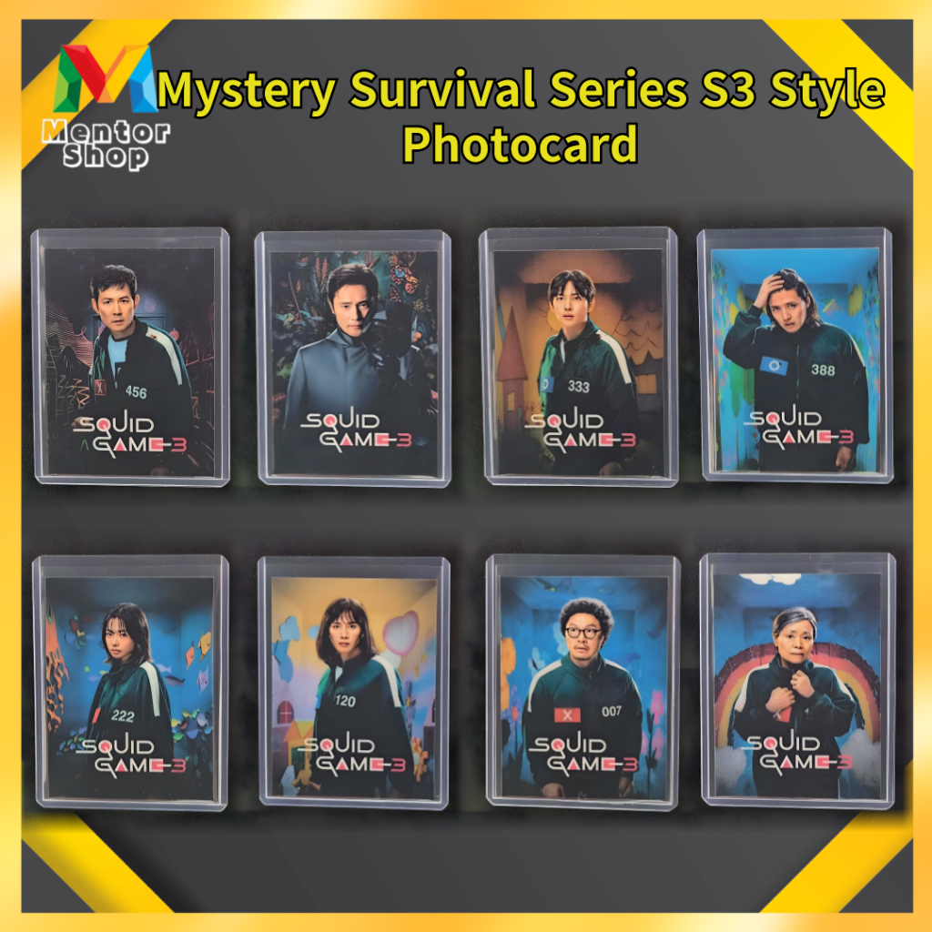 [Mentor Shop] Conjunto De Cartões Fotográficos Estilo Pôster K-Drama Mystery Survival S3-8 Personagens Com Humor Dramático E Números De Jogadores