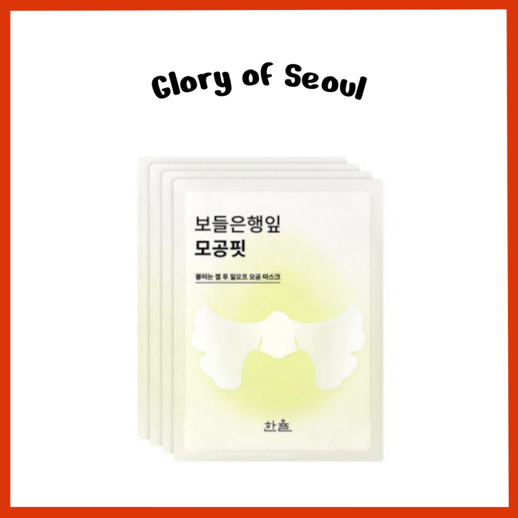 HANYUL Ginkgo Conjunto de máscaras de ajuste dos poros, 4ea