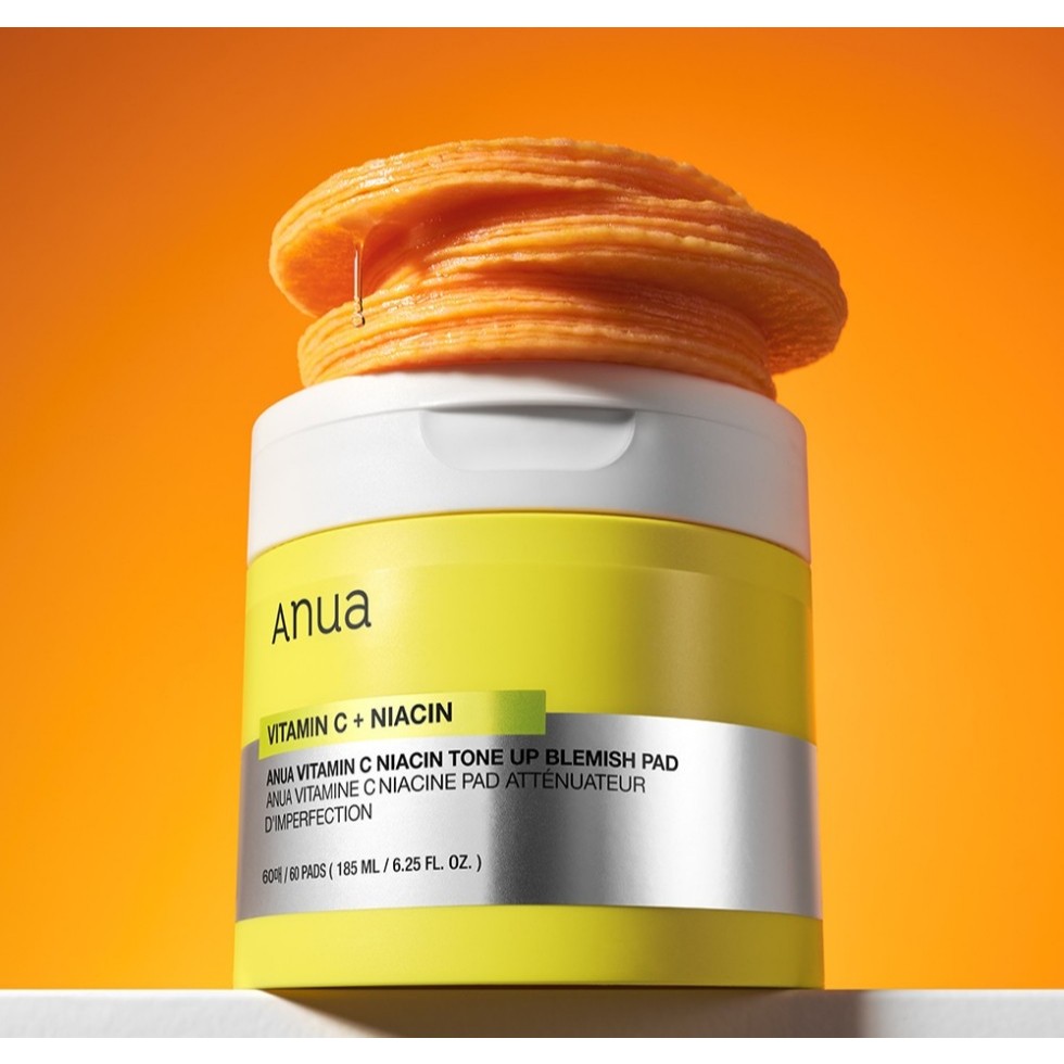 Detalhes do [Novo] ANUA Vitamina C Niacin Tone Up Blemish Pad 60ea