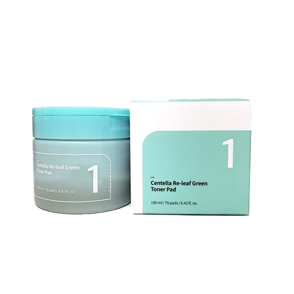 numbuzin no.1 centella re-leaf green toner pad 190ml - Beauty