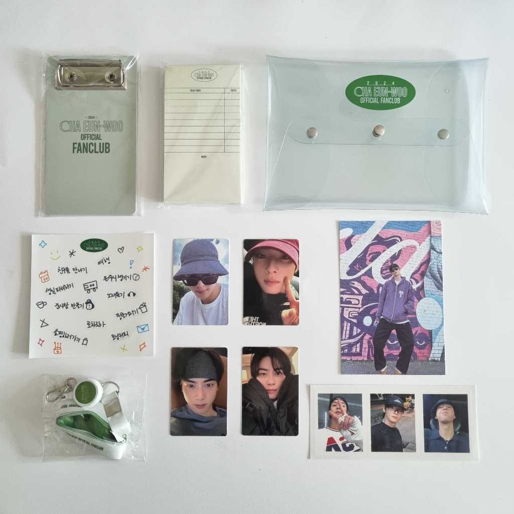ASTRO Cha Eun-Woo 2024 Fanclub Oficial Kit Especial Cartão Postal KPOP