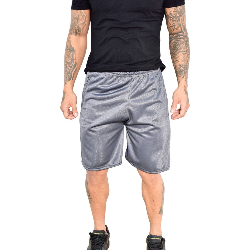 Bermuda Short Helanca Chimpa para Homens com Cordão Elástico