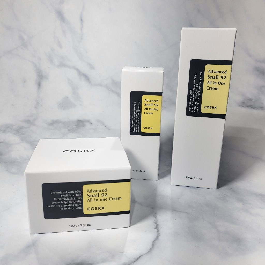 Cosrx Advanced Snail 92 Creme Tudo Em Um 3 Tipos (50ml (Tubo)/100ml original) - Beauty