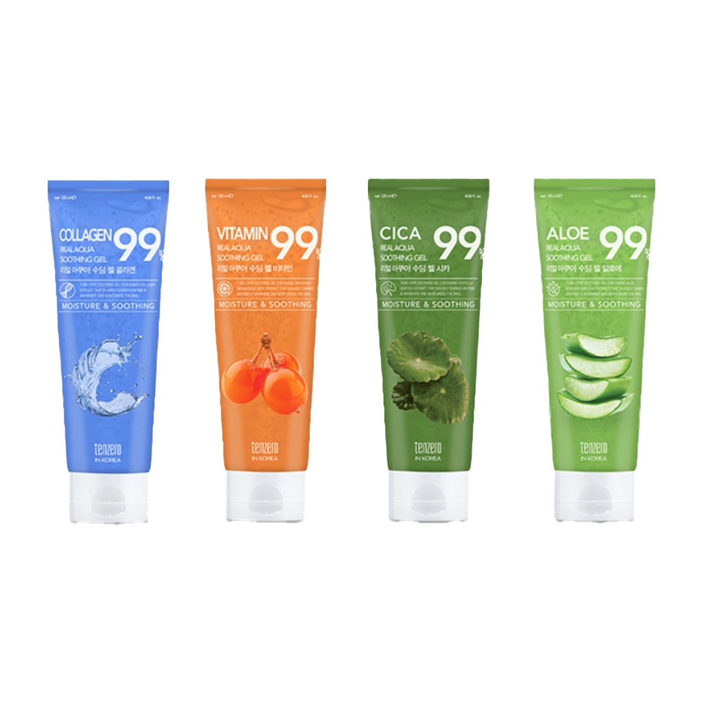 tenzero real aqua soothing gel 4types 120ml - Beauty