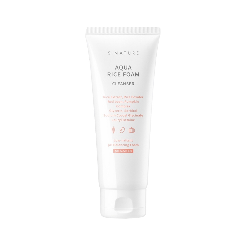 S.nature Aqua Rice Foam Cleanser 160ml