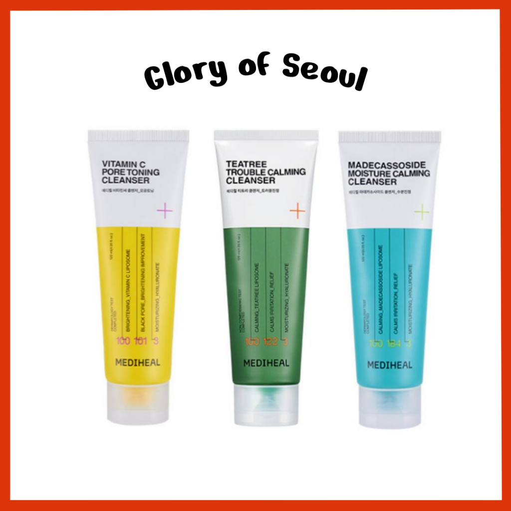 MEDIHEAL Cleanser (3 tipos; vitamina C, Teatree, MadeCassOSide), 120ml em Oferta na Shopee