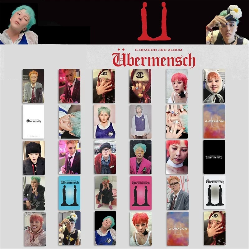 G-Dragon (22 Unidades)-Instagram INS Ver . + Do Álbum Ubermensch | BIGBANG GD Lucky Dra  Photocard