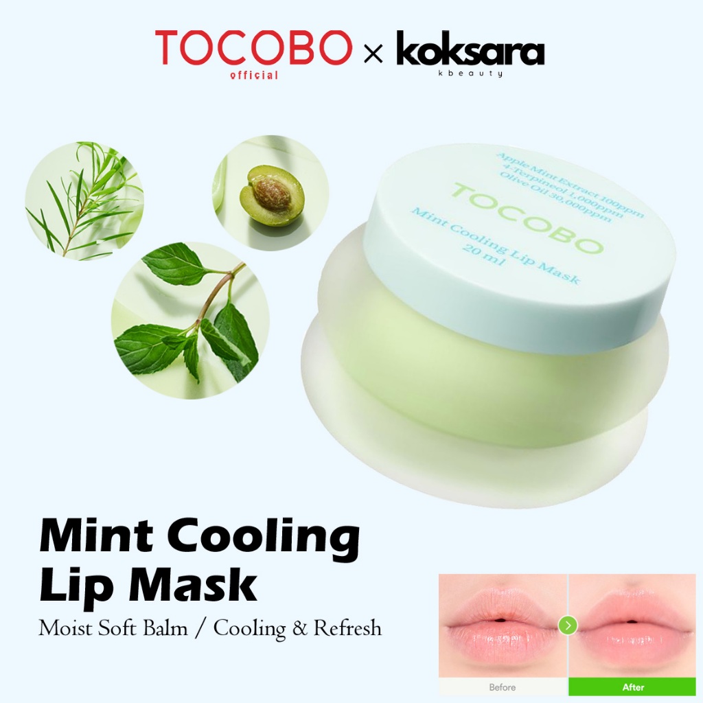 TOCOBO OFFICIAL Mint Cooling Lip Mask 20ml - Beauty
