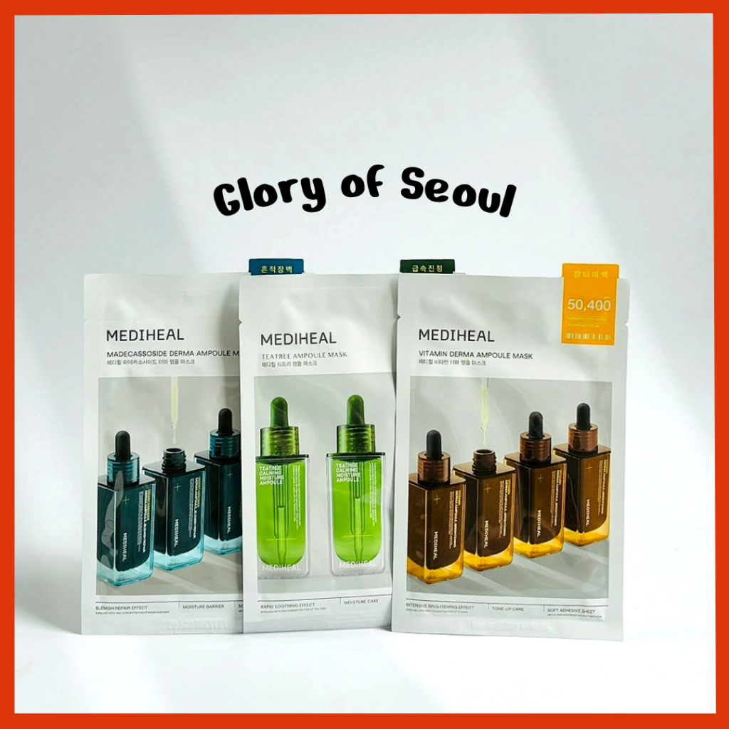 MEDIHEAL Máscara de Ampoule 3Type (Teatree, Vita, Madecossoside), 25ml