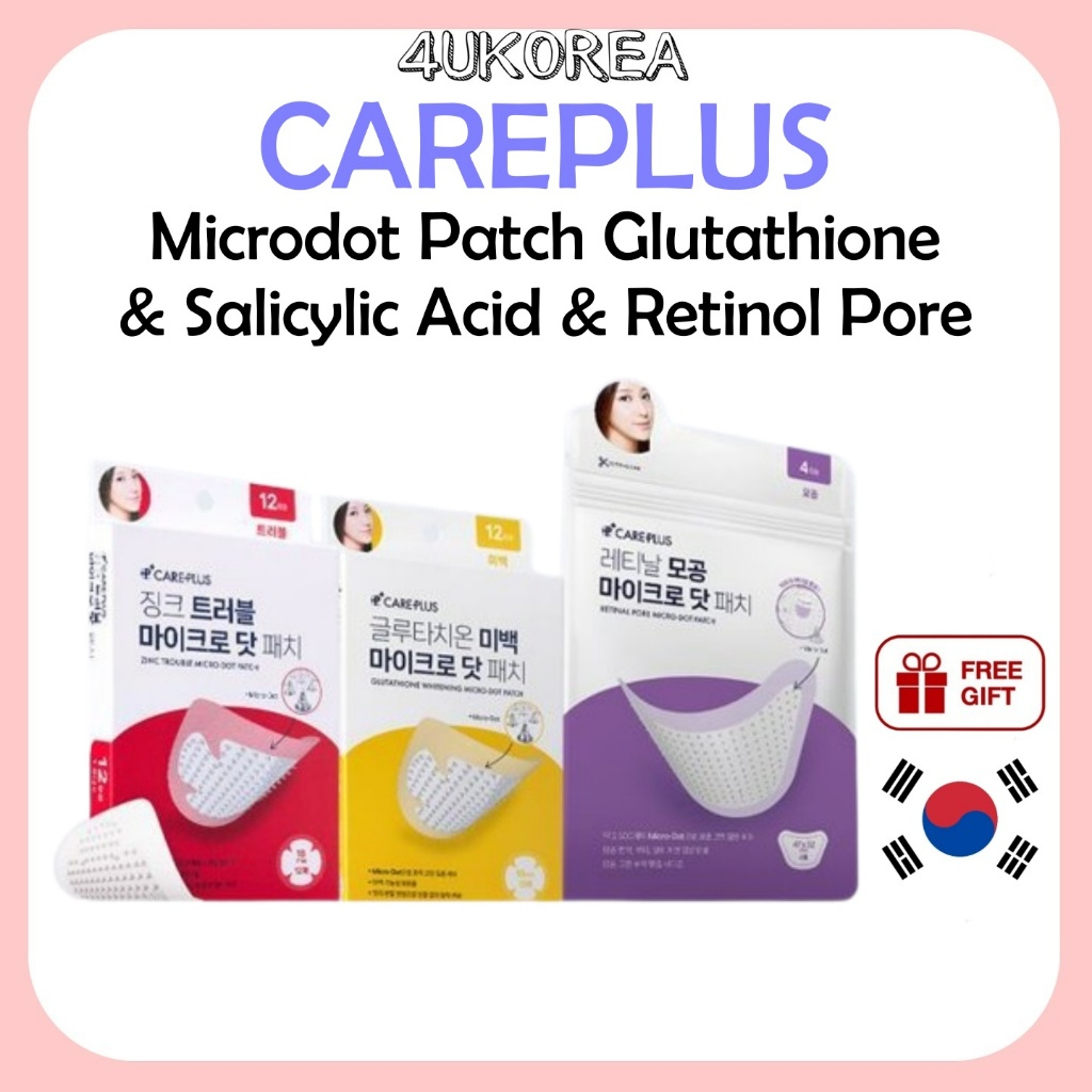 CAREPLUS Microdot Patch Glutationa E Ácido Salicílico Retinol Poros 3 Tipos/K-BEAUTY