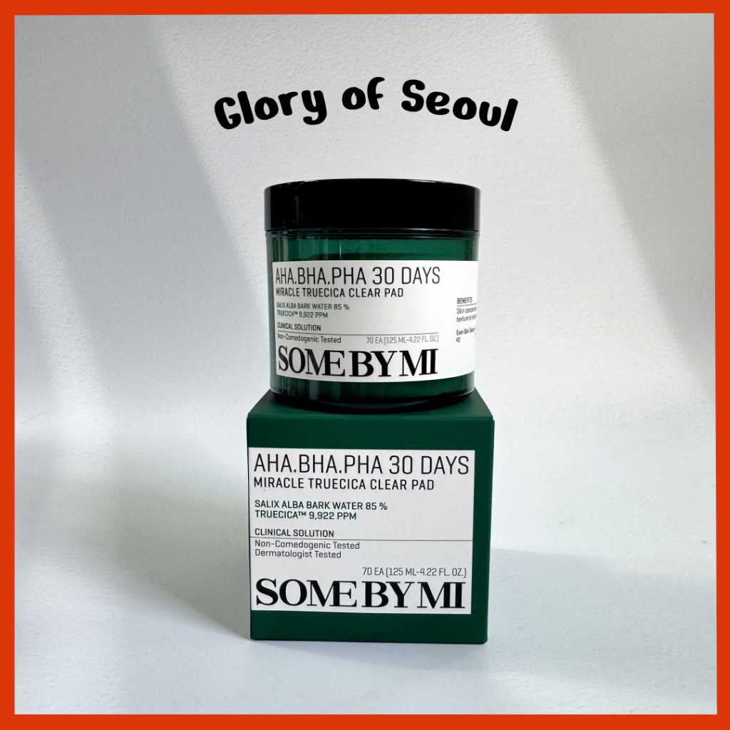 SOME BY MI BHA PHA 30 dias Miracle Truecica Clear Pad, 70sheets em Oferta na Shopee