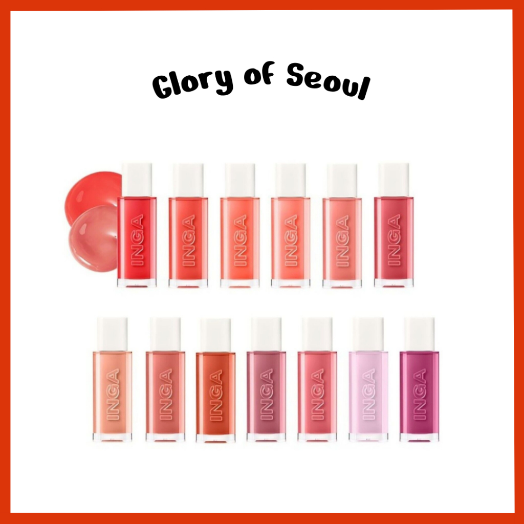 INGA Water Glow Lip Tint 13Colors, 4.5g em Oferta na Shopee