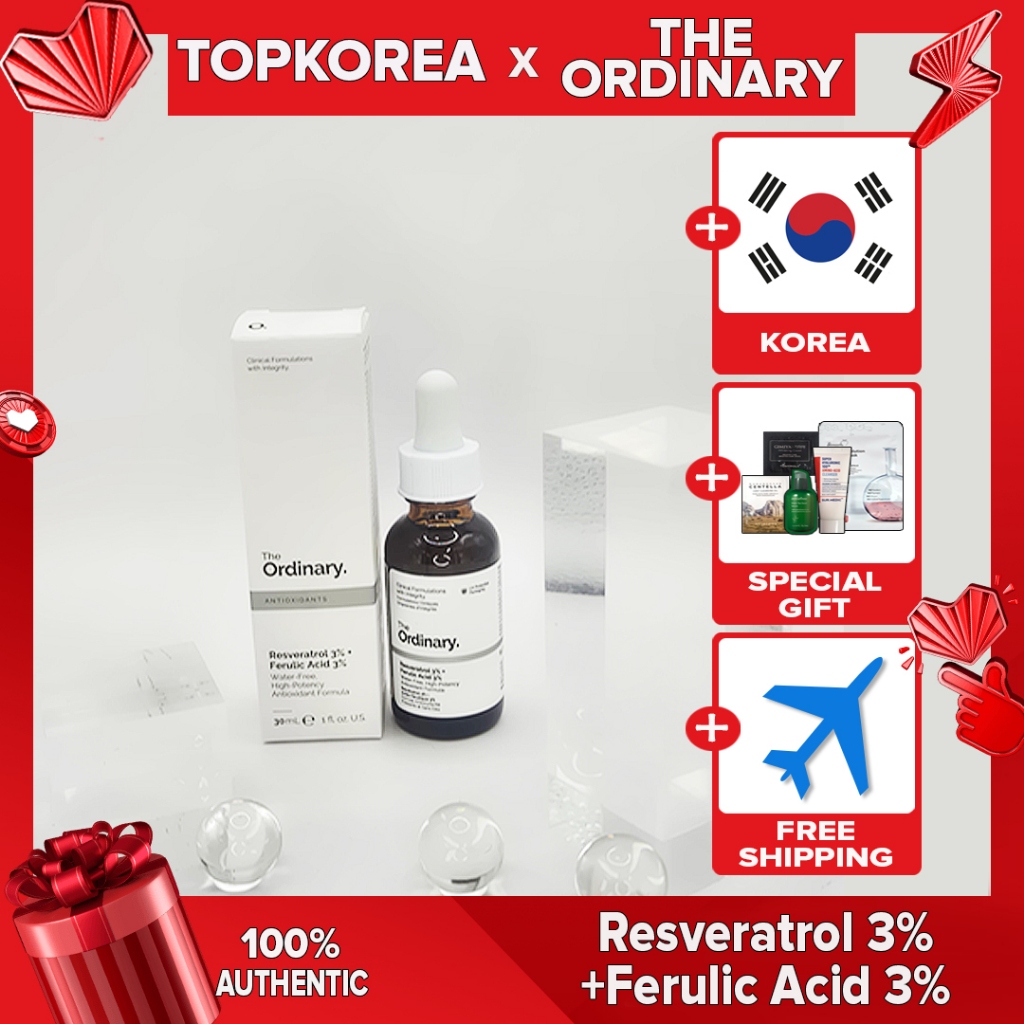 The ordinary ★ O Comum Resveratrol 3 % + Ácido Ferúlico 30ml/TOPKOREA/Envio Da Coreia