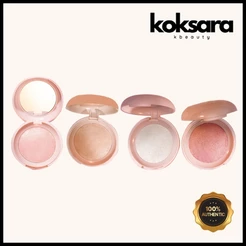 The Saem Glam Perfection Baked Highlighter 4 Colors + Brush