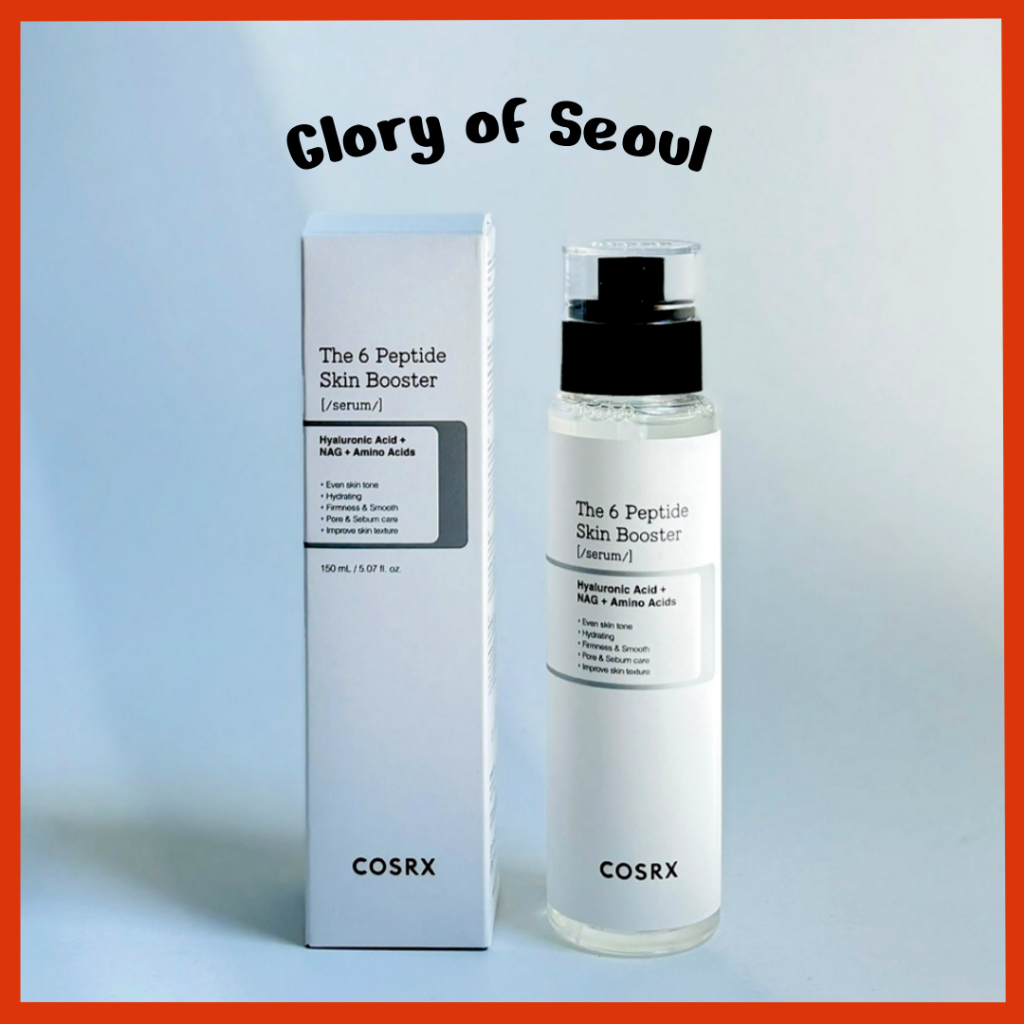 [COSRX] The 6 Peptide Skin Booster Serum 150mL/5.07 Fl.Oz, Skin Renewal Boosting Facial Essence em Oferta na Shopee