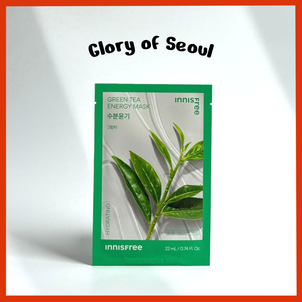 INNISFREE Energy Sheet Mask Tea Verde 1heet em Oferta na Shopee