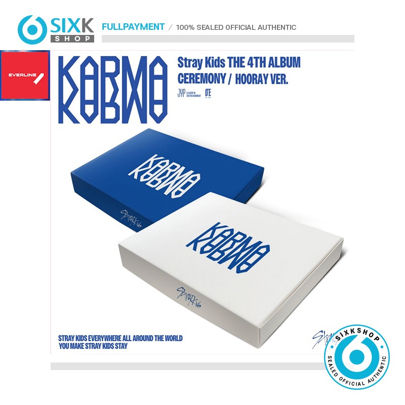 ( SELECT EVERLINE POB ) STRAY KIDS 4th Album KARMA em Oferta na Shopee