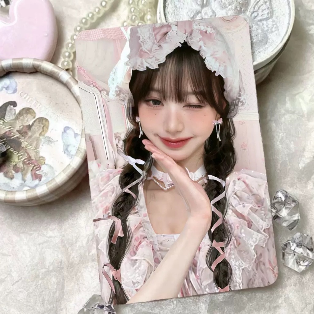 Jang wonyoung K-pop | Ídolo Estilo Princesa DIY De 3 Cores IVE Grupo Photocard Colecionável