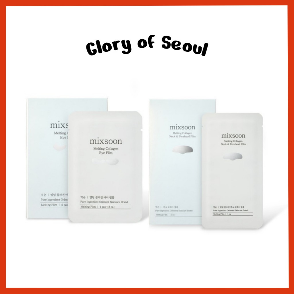 MIXSOON Melting Collagen Film (2 Types) Eye Film(5pairs/10ea/1box) / Neck & Forehead Film(5ea/1box)